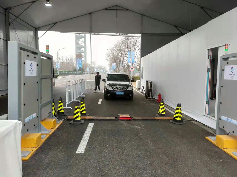 The undercarriage security inspection system made its debut at the Winter Paralympics