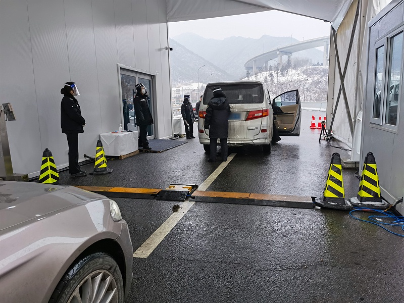 The vehicle underbody security inspection system was applied in the Beijing Winter Olympics